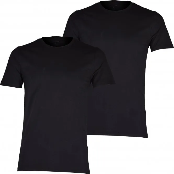 2-Pack Core Slim T-Shirts, Black Beauty