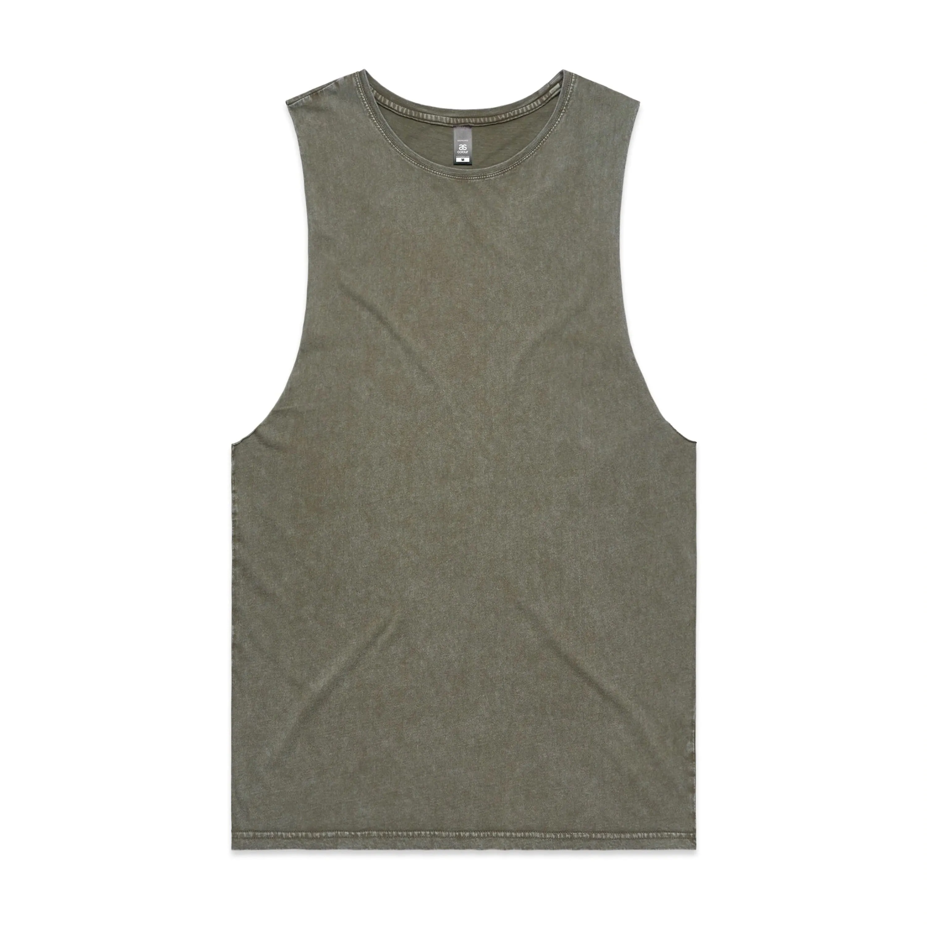 AS COLOUR MENS STONE WASH BARNARD TANK - 5039