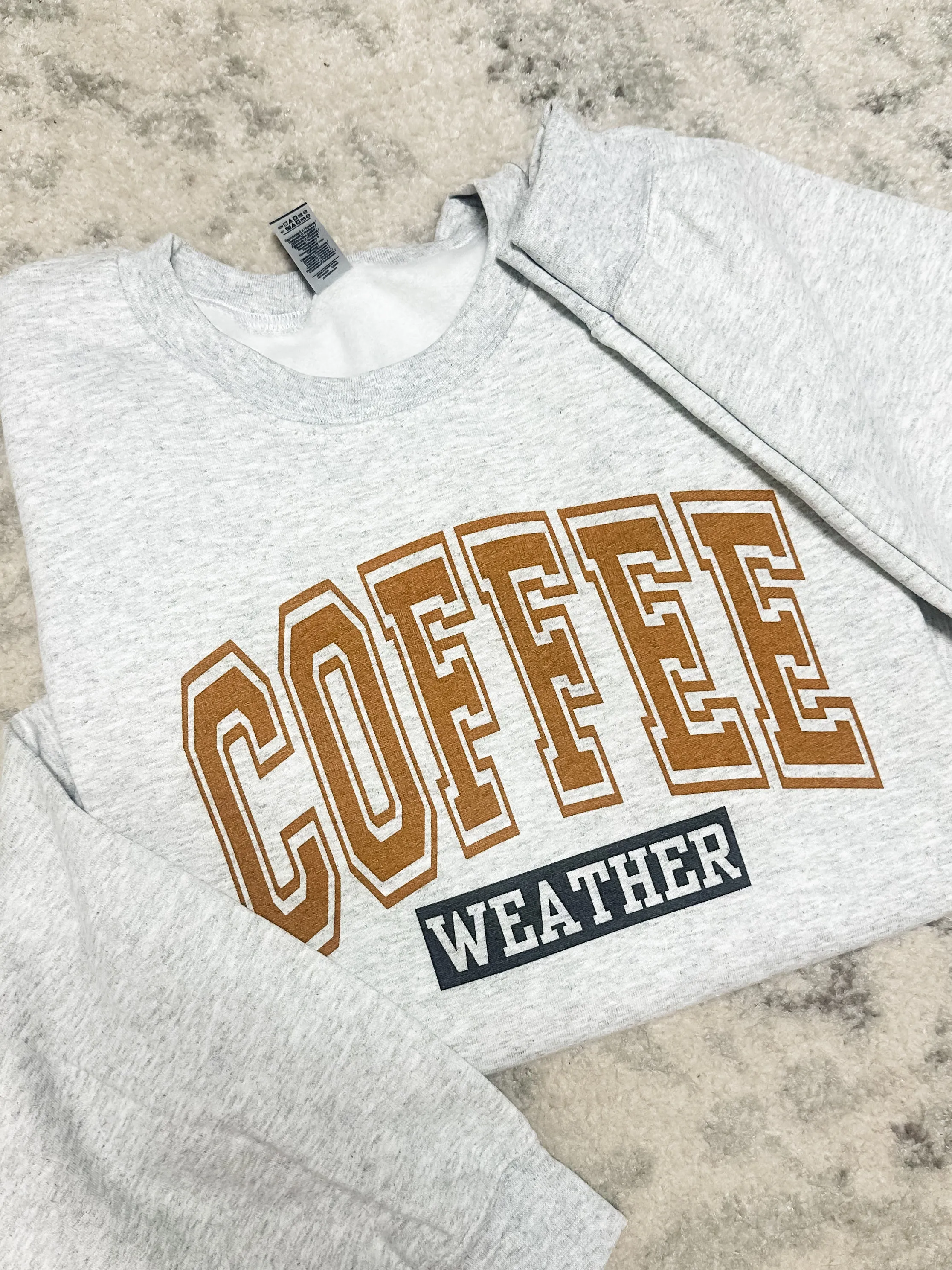 Ash Coffee Weather Graphic Pullover