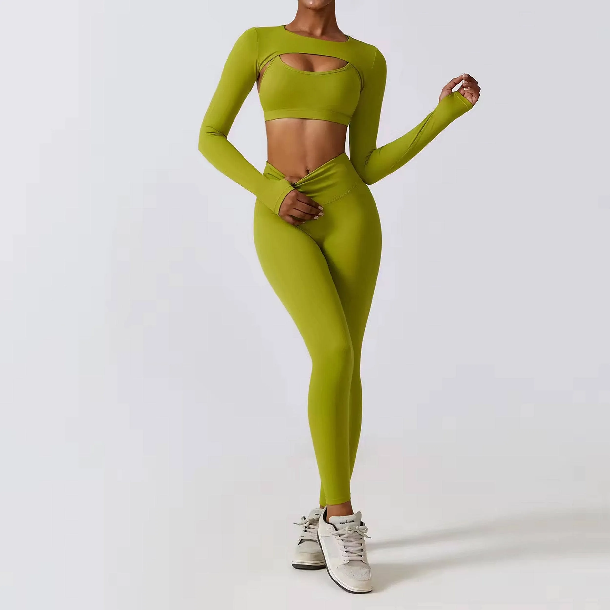 Athletic Women's Seamless Yoga Set