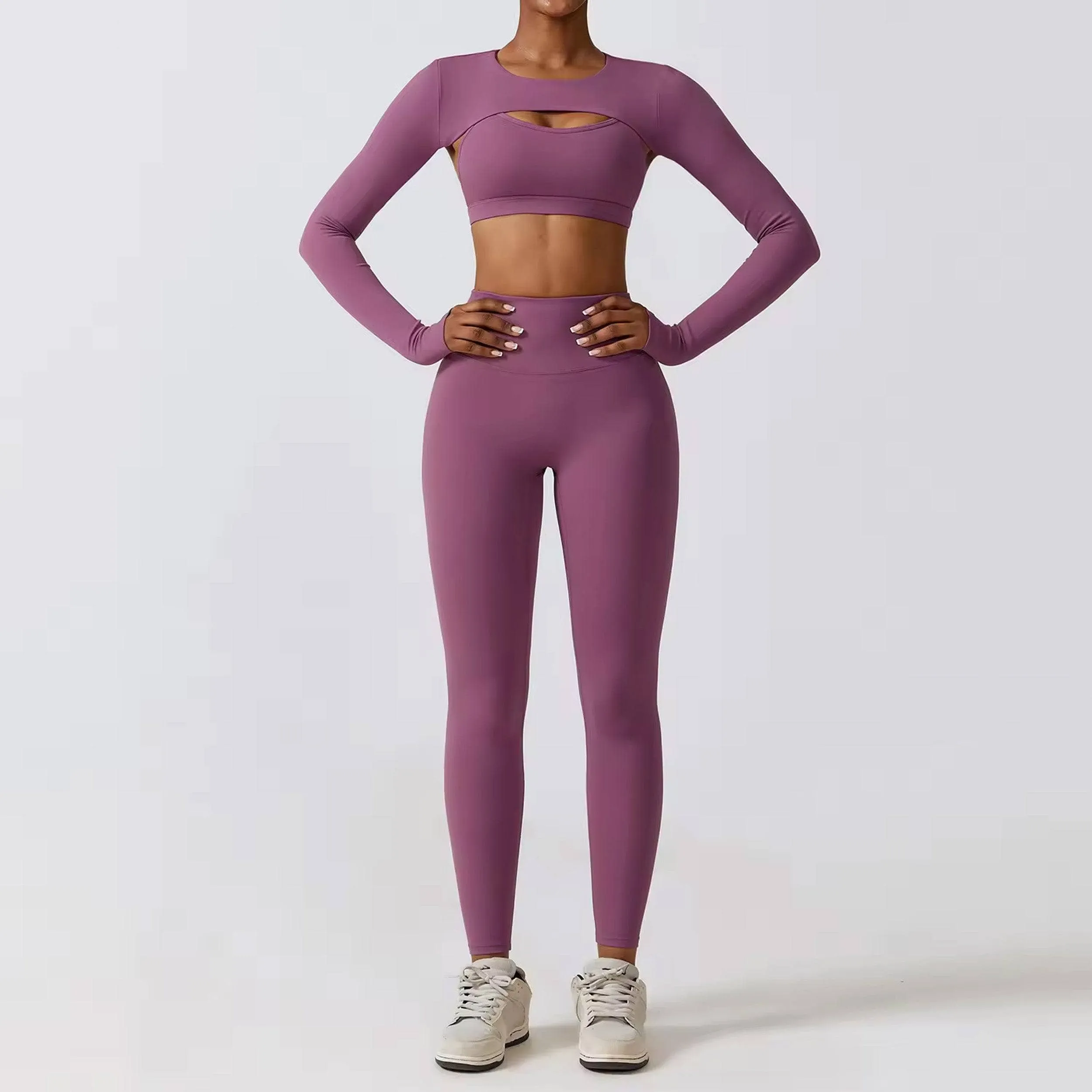 Athletic Women's Seamless Yoga Set