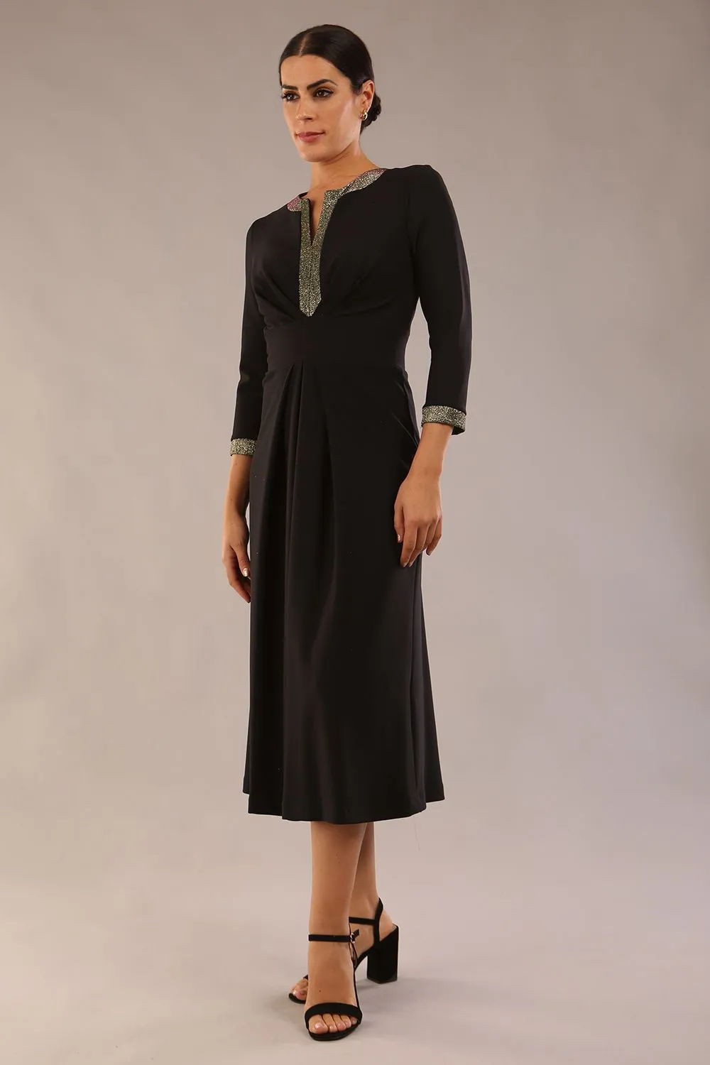 Carolyn A-line Midi Length Dress