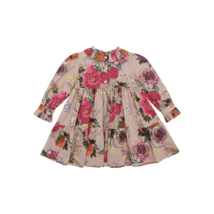 CHRISTINA ROHDE MAUVE ROSE FLORAL DRESS