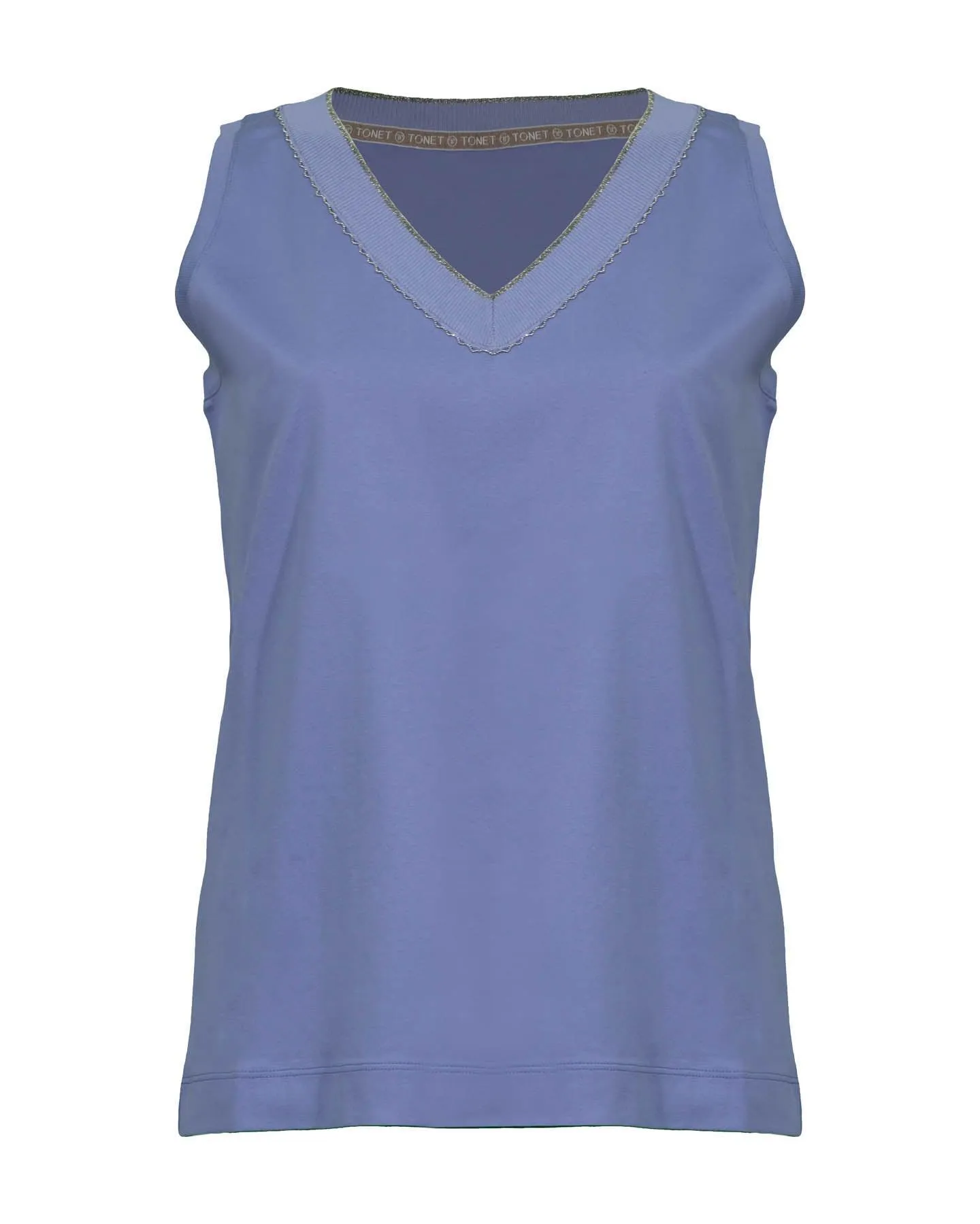 Cotton V-Neck Tank Top