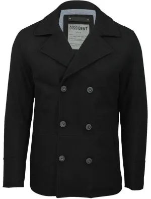 Dissident wool rich Baughman navy double-breasted jacket