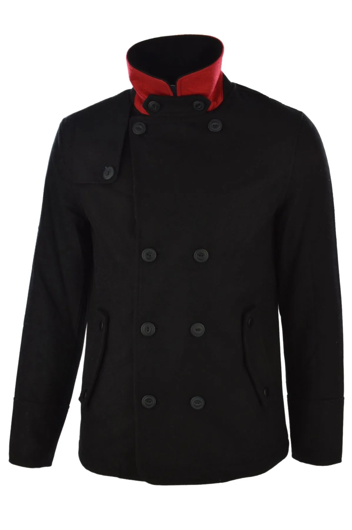 Dissident wool rich Baughman navy double-breasted jacket