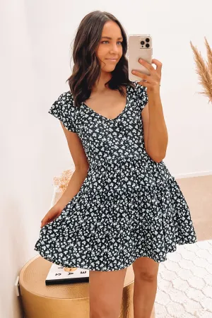 Elly Floral Mini Dress Print