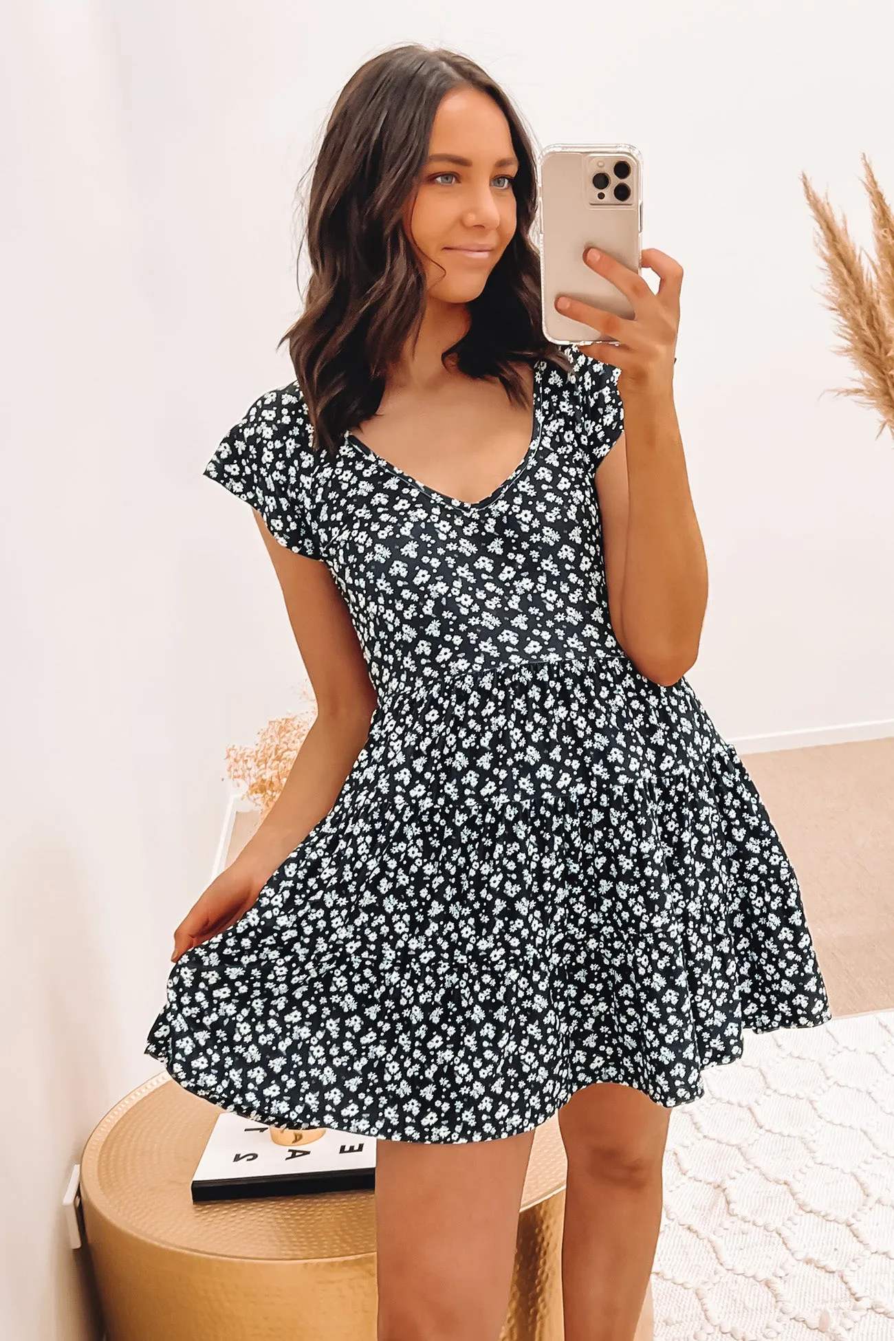 Elly Floral Mini Dress Print