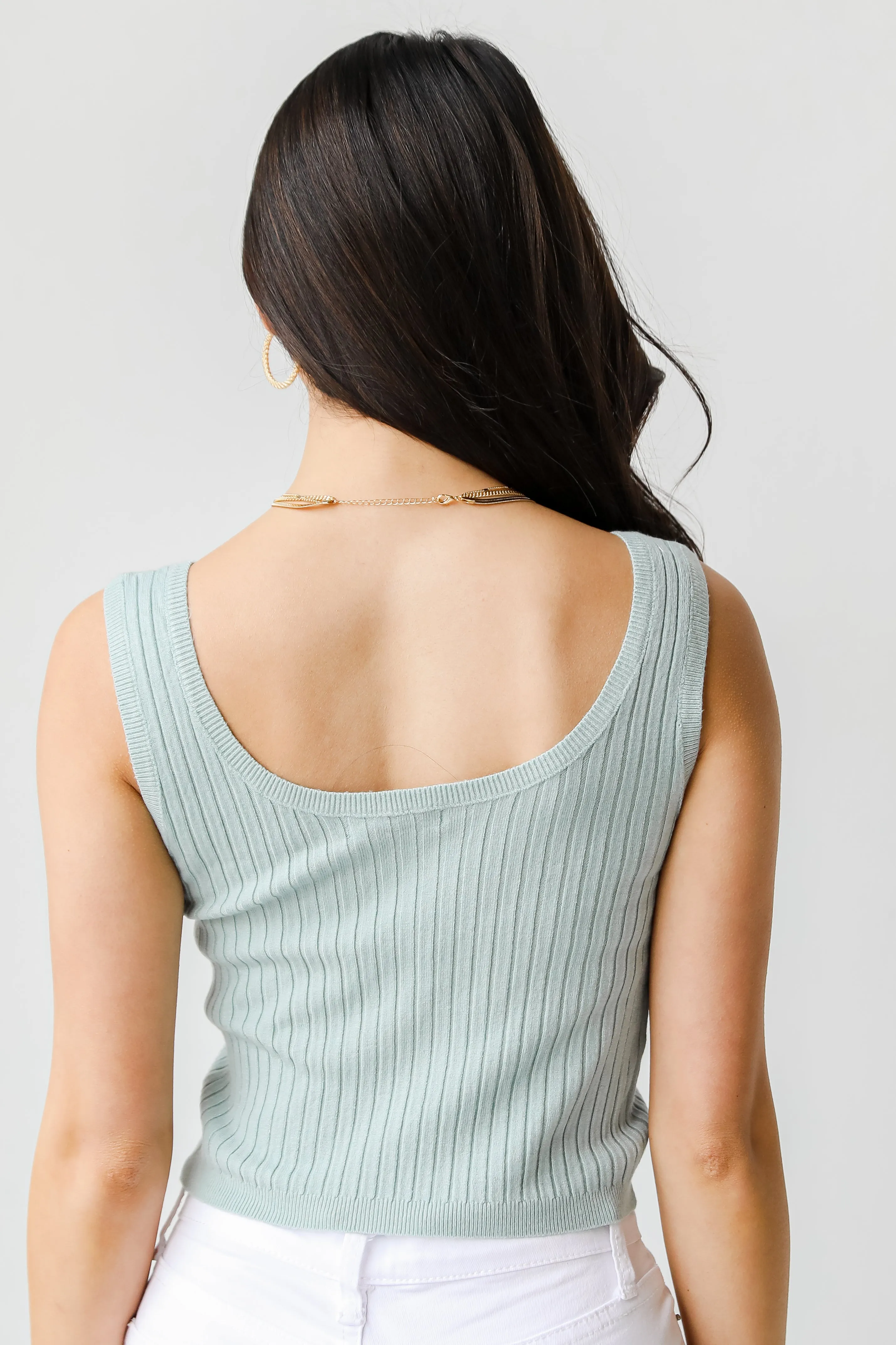 FINAL SALE - Let's Run Away Spring Knit Tank