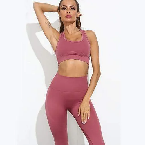 Flair 2 Piece Seamless Fitness Yoga Set