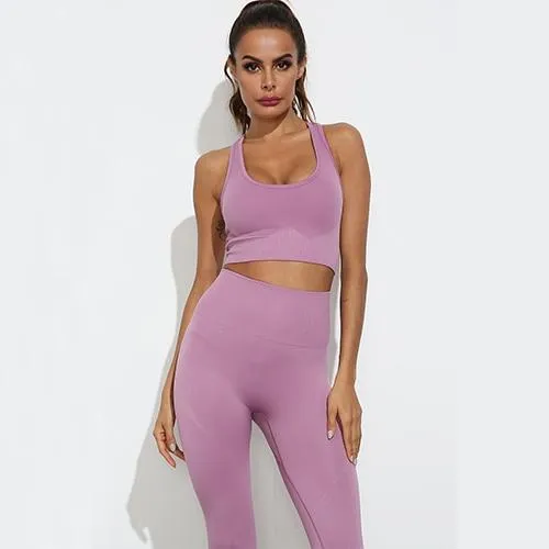 Flair 2 Piece Seamless Fitness Yoga Set