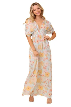 Floral Print Brunch Spring Summer Maxi Sundress