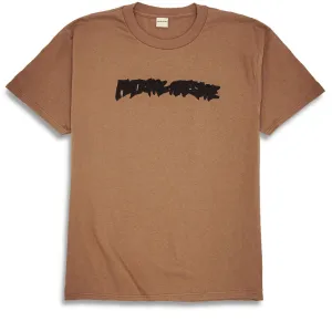 Fucking Awesome Ink Trap Stamp Logo T-Shirt - Brown