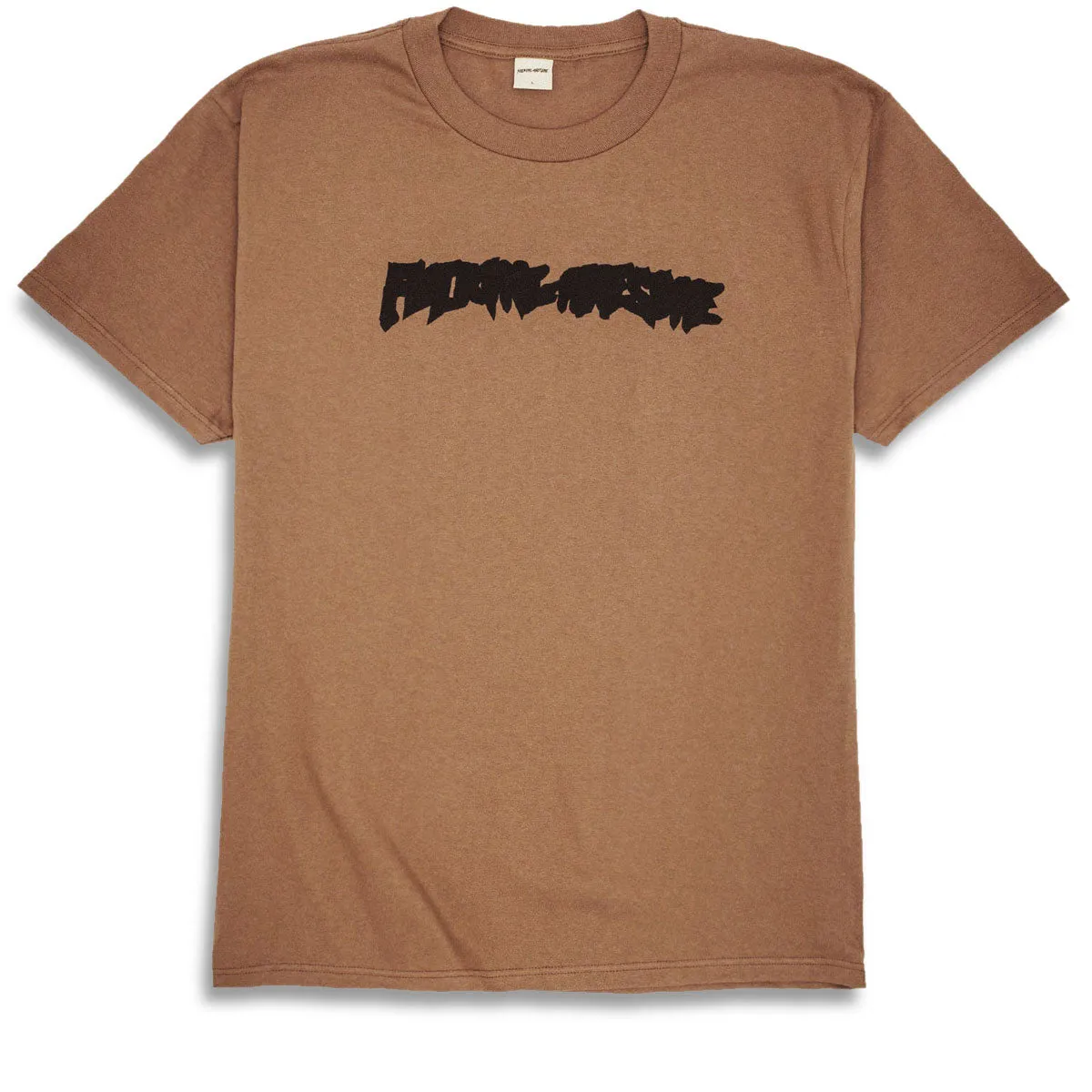Fucking Awesome Ink Trap Stamp Logo T-Shirt - Brown