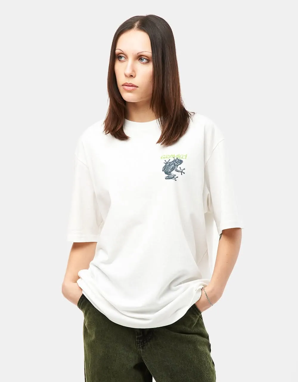 Gramicci Sticky Frog T-Shirt - White