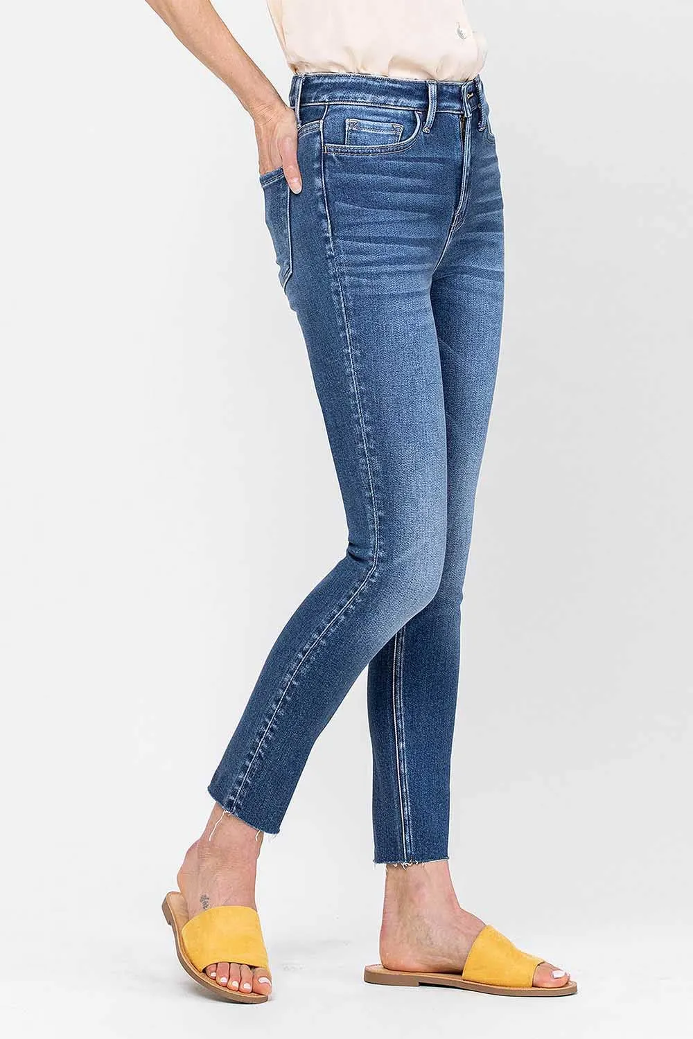HIGH RISE CROP SKINNY JEANS
