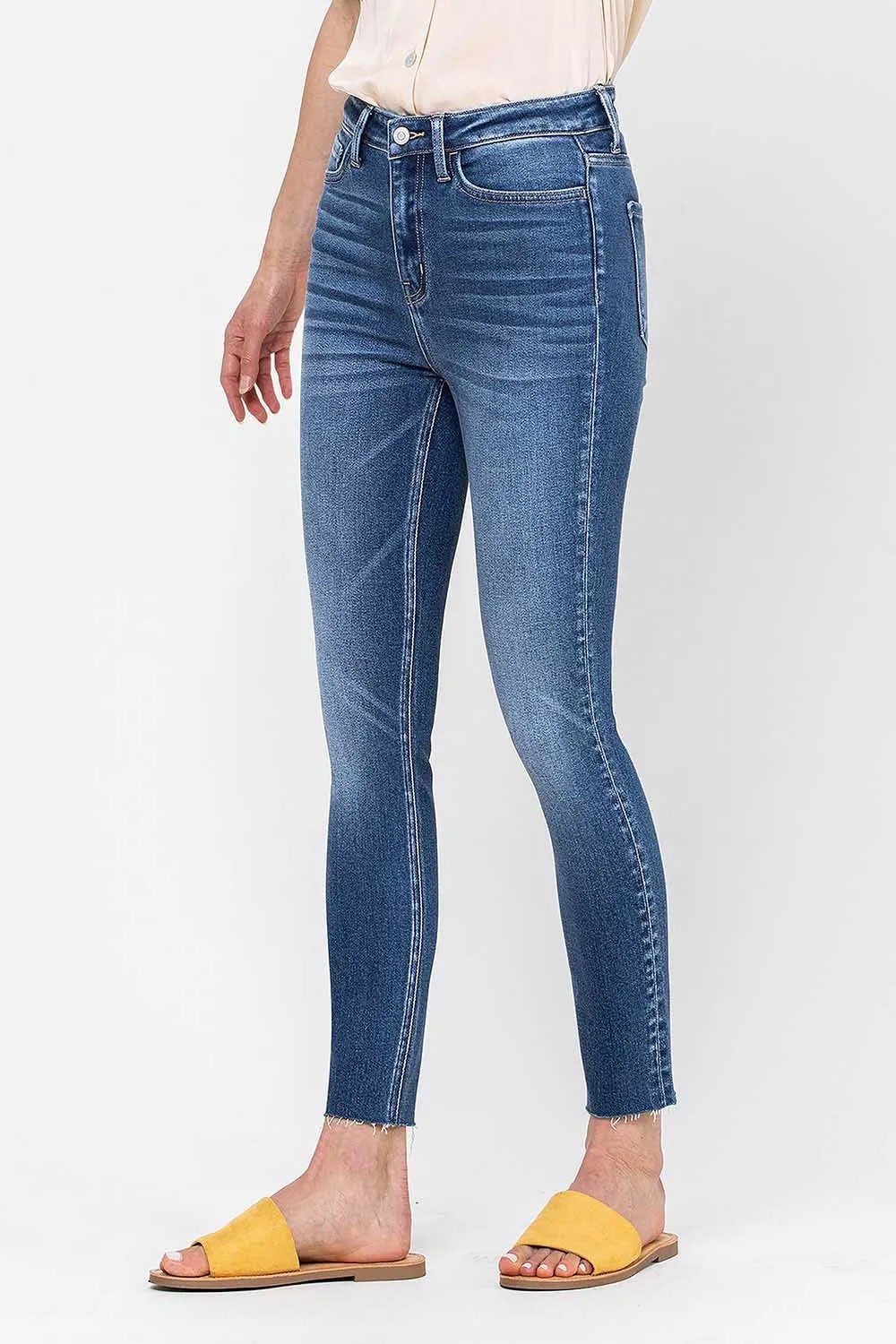 HIGH RISE CROP SKINNY JEANS