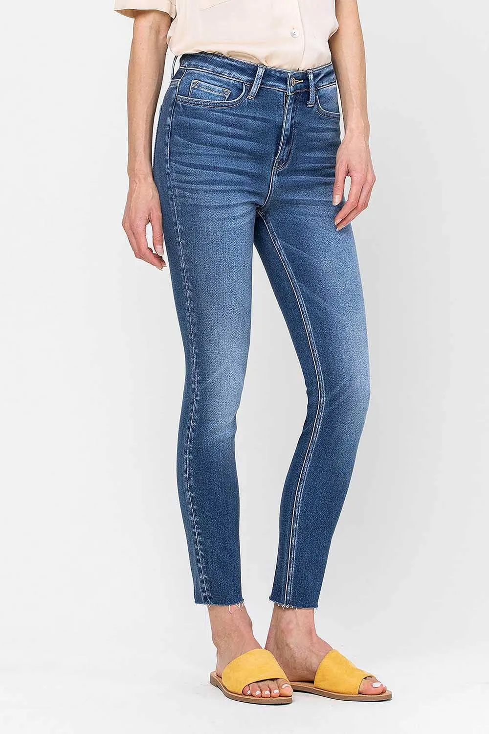 HIGH RISE CROP SKINNY JEANS