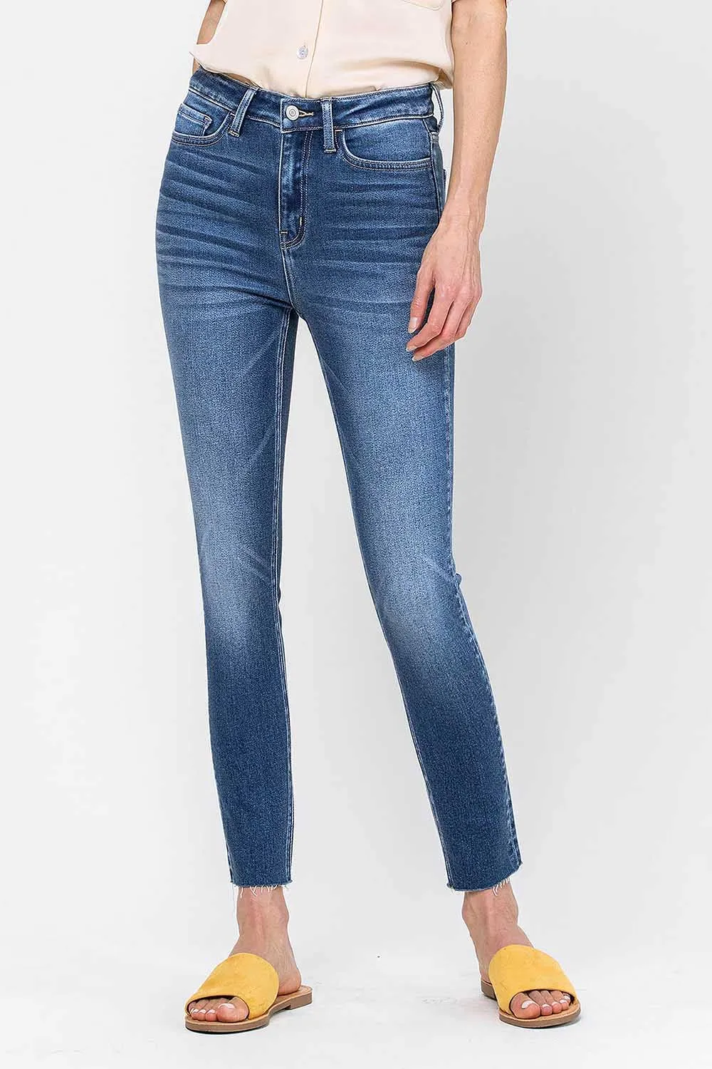 HIGH RISE CROP SKINNY JEANS