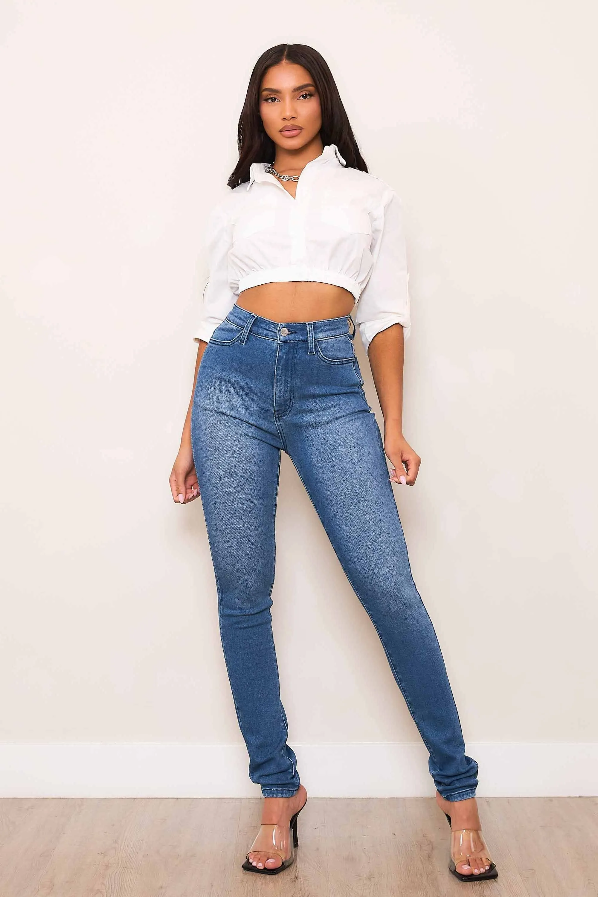 High-Rise Skinny Jeans