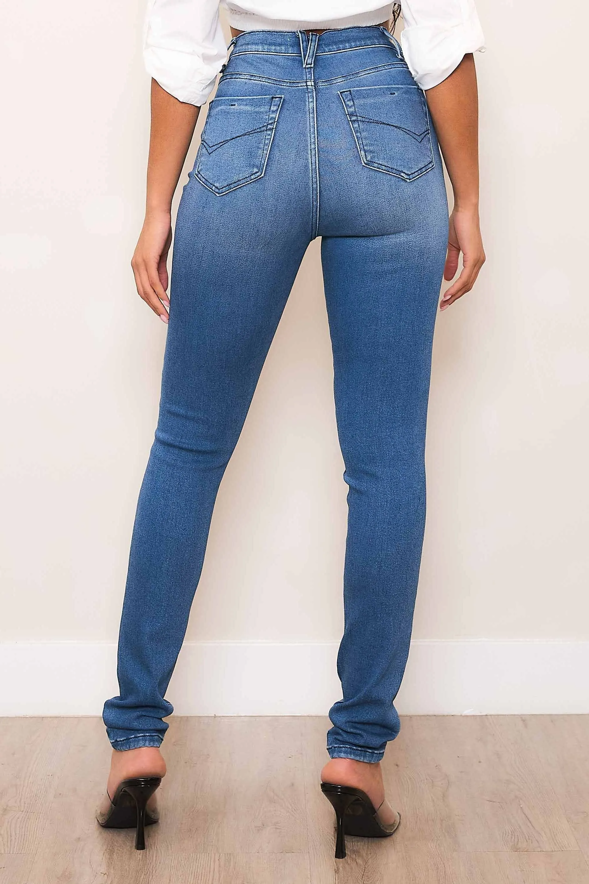 High-Rise Skinny Jeans