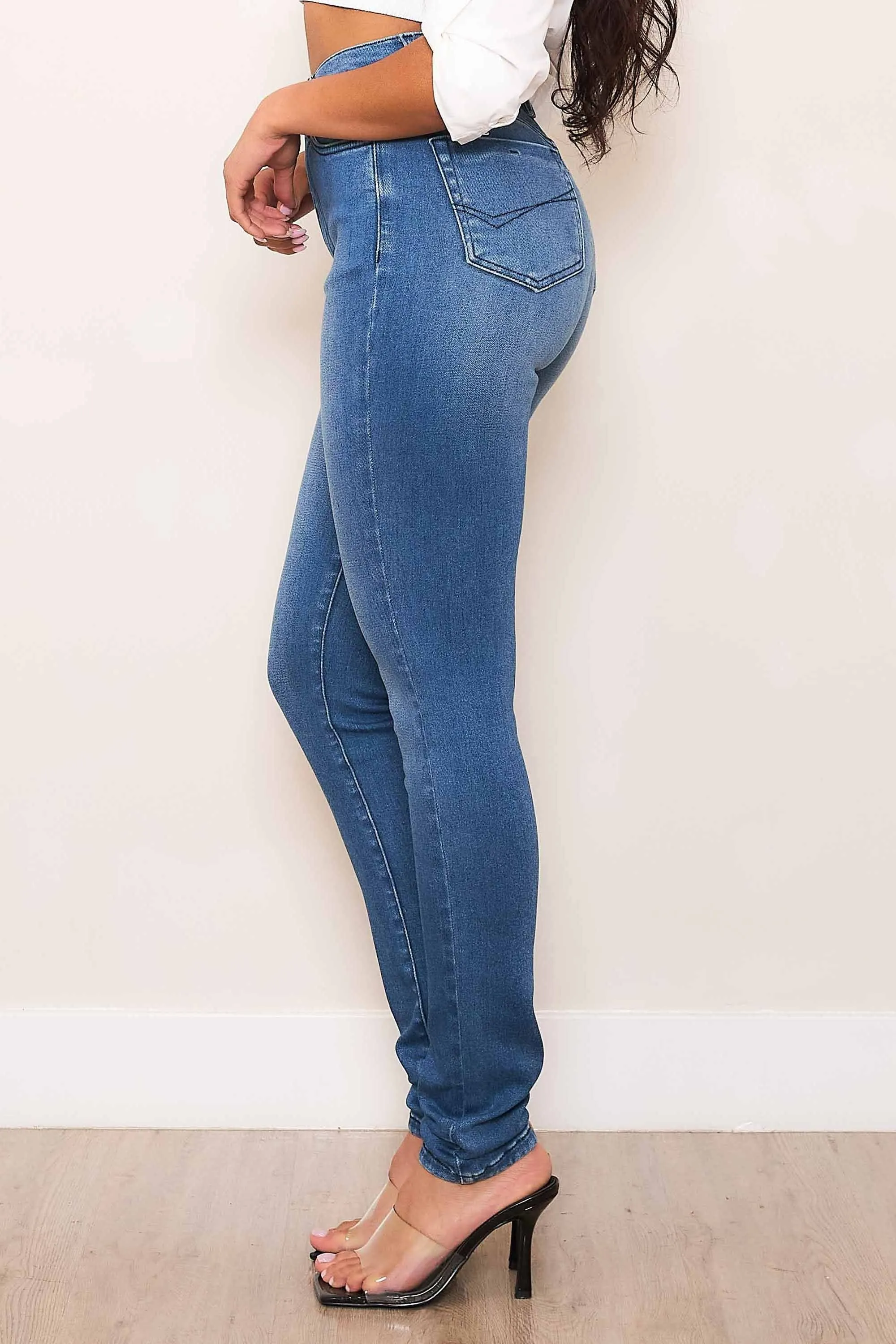 High-Rise Skinny Jeans