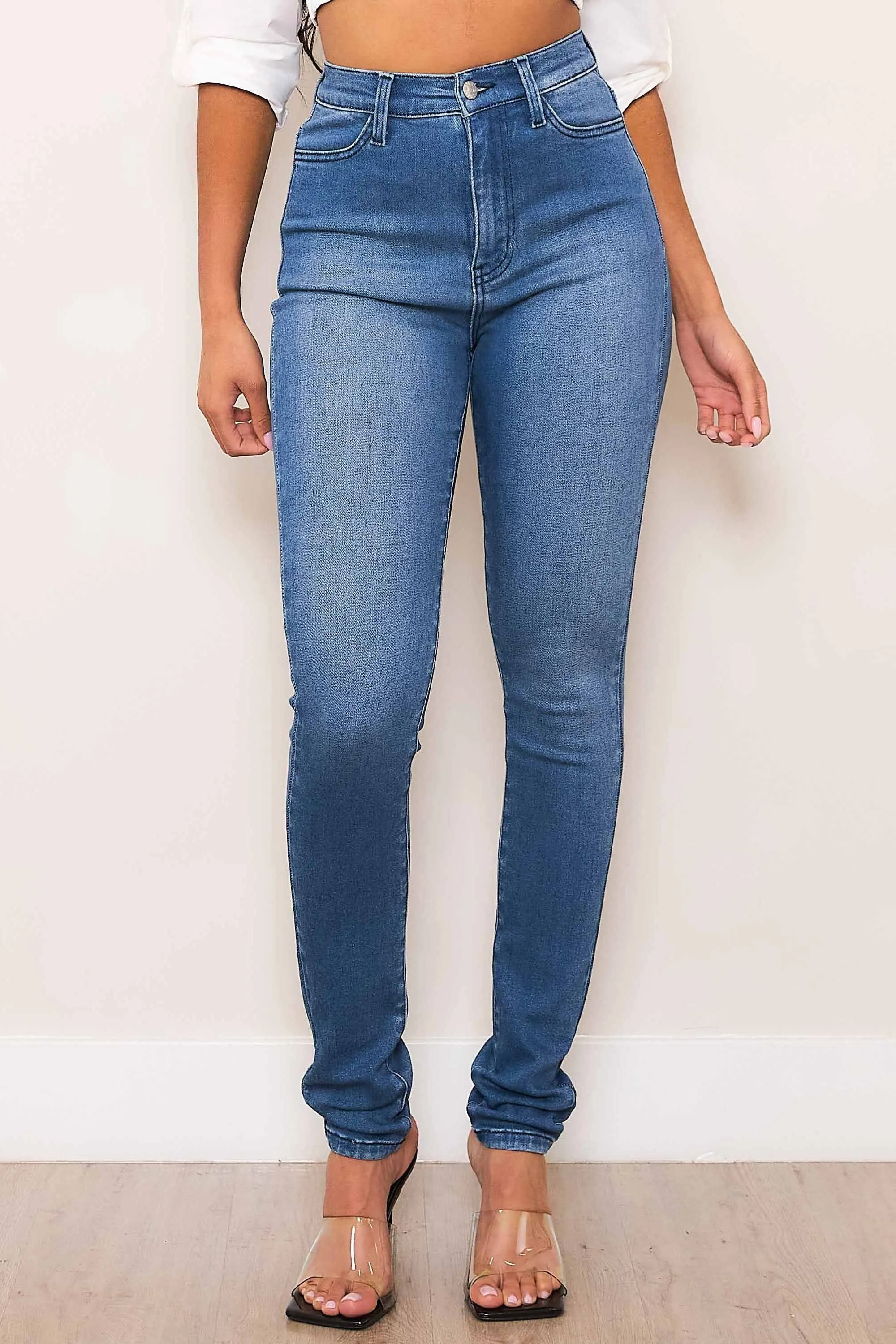 High-Rise Skinny Jeans