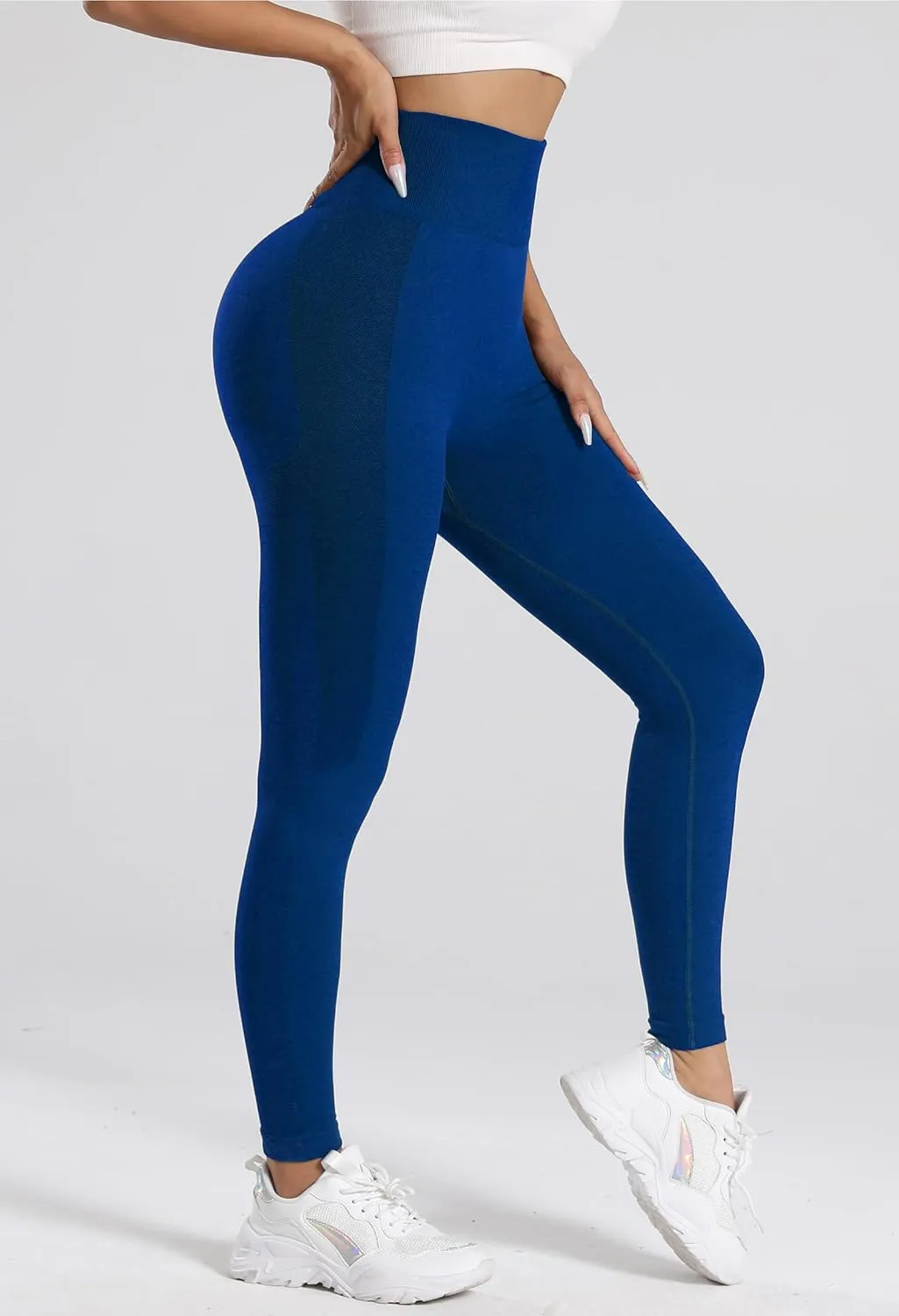 High Waisted Scrunch Butt Lifting Leggings for Women-Seamless Tummy Control Yoga Pants for Workout Gym