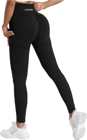High Waisted Scrunch Butt Lifting Leggings for Women-Seamless Tummy Control Yoga Pants for Workout Gym