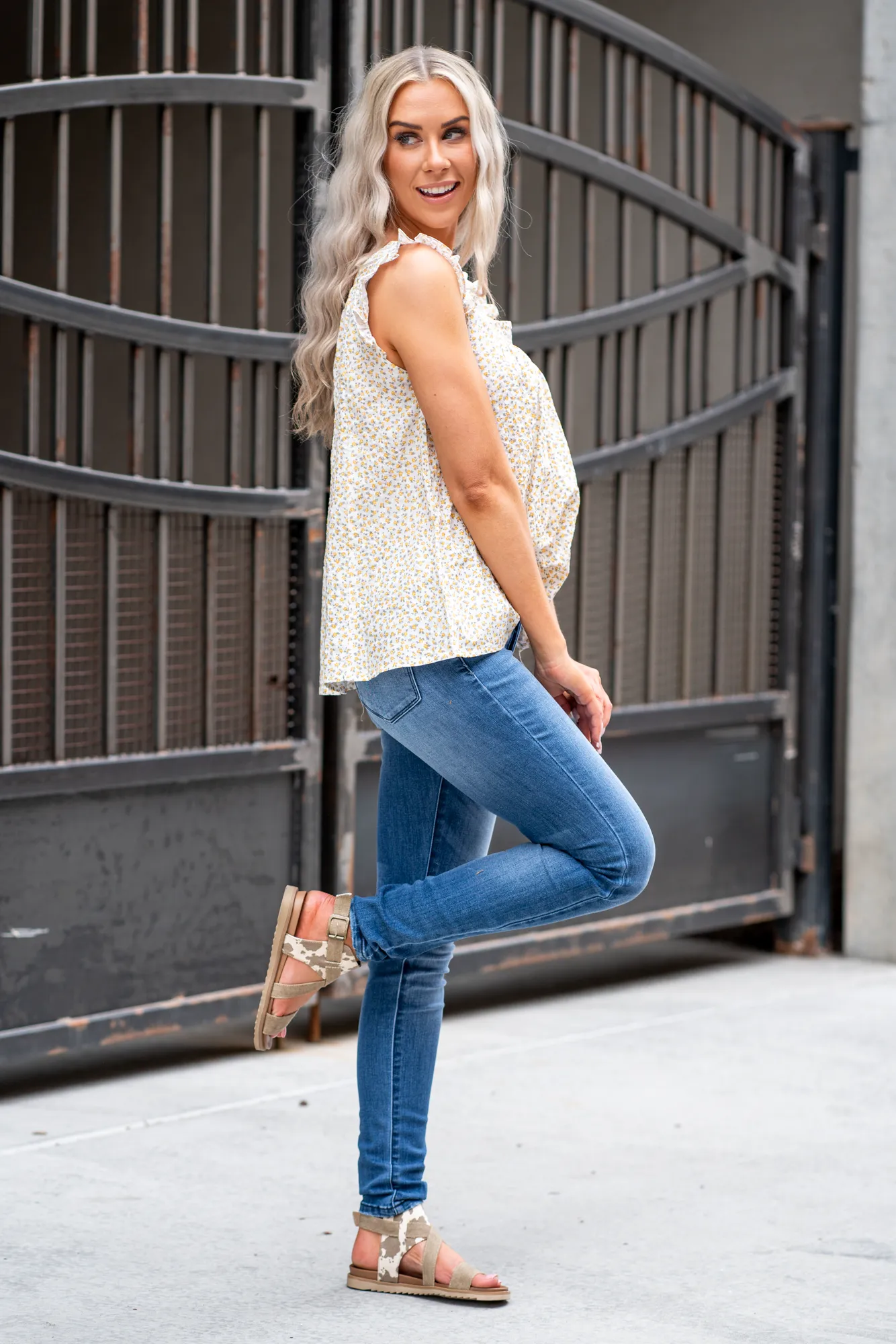 Jamie High Rise Button Fly Skinny