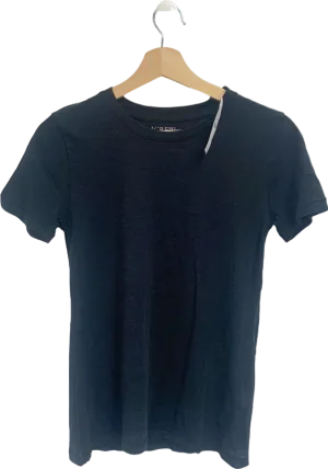 J.Crew Black Short Sleeve Crewneck T-shirt UK XXS