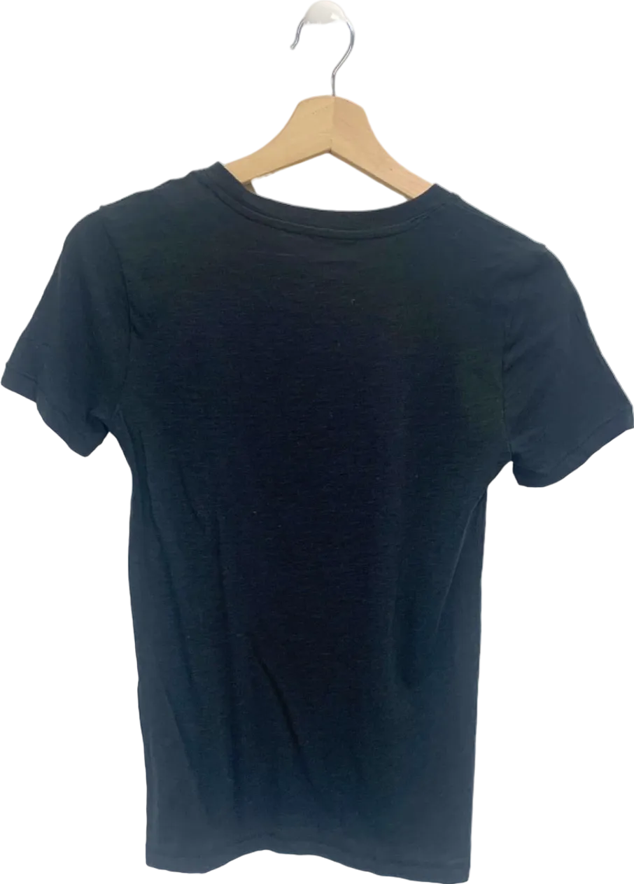 J.Crew Black Short Sleeve Crewneck T-shirt UK XXS