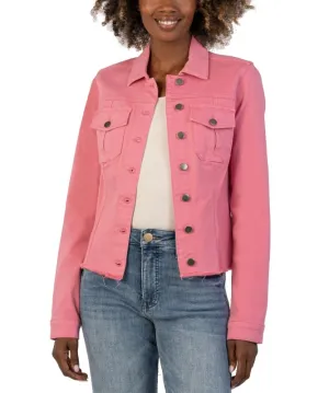 Kara Denim Jacket With Fray
