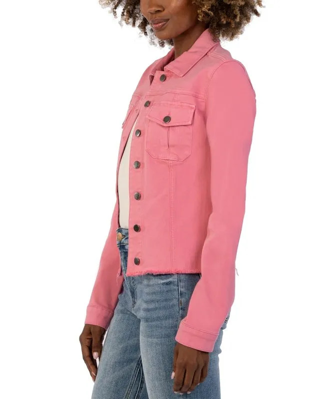 Kara Denim Jacket With Fray