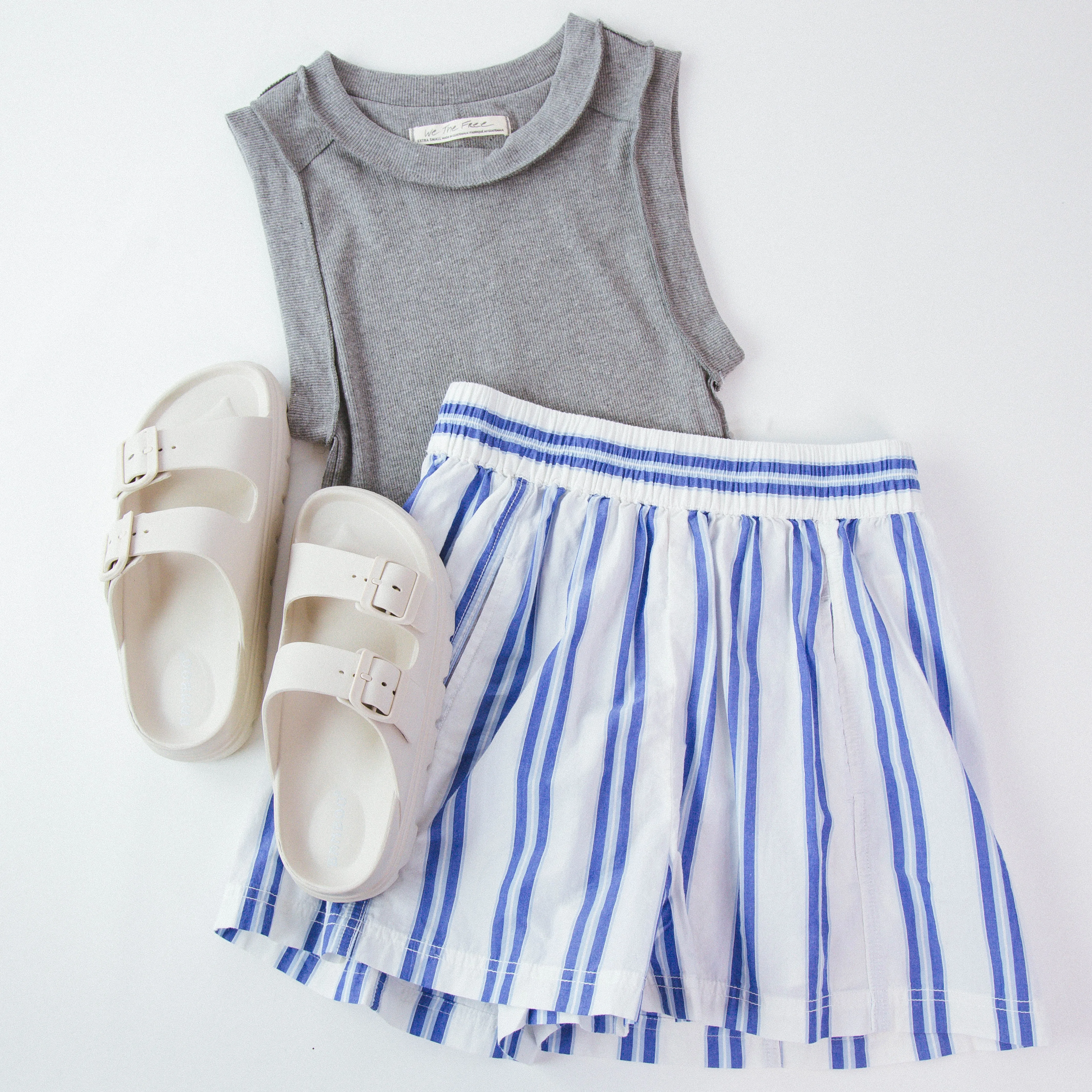 Kate Tee Sleeveless Tank, Heather Grey | Free People