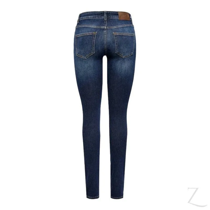 Ladies Super Stretchy Super Skinny Denim Jeans | Plain | "Phela"