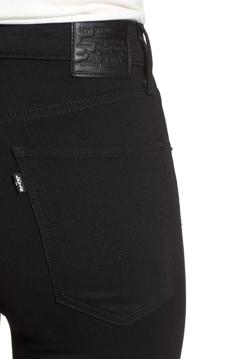 LEVIS PREMIUM: MILE HIGH SUPER SKINNY BLACK JEANS