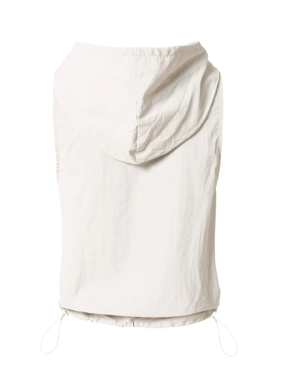 Lightweight Zip Vest Jacket Outdoor Hooded Windbreaker Vest With Utility Pockets