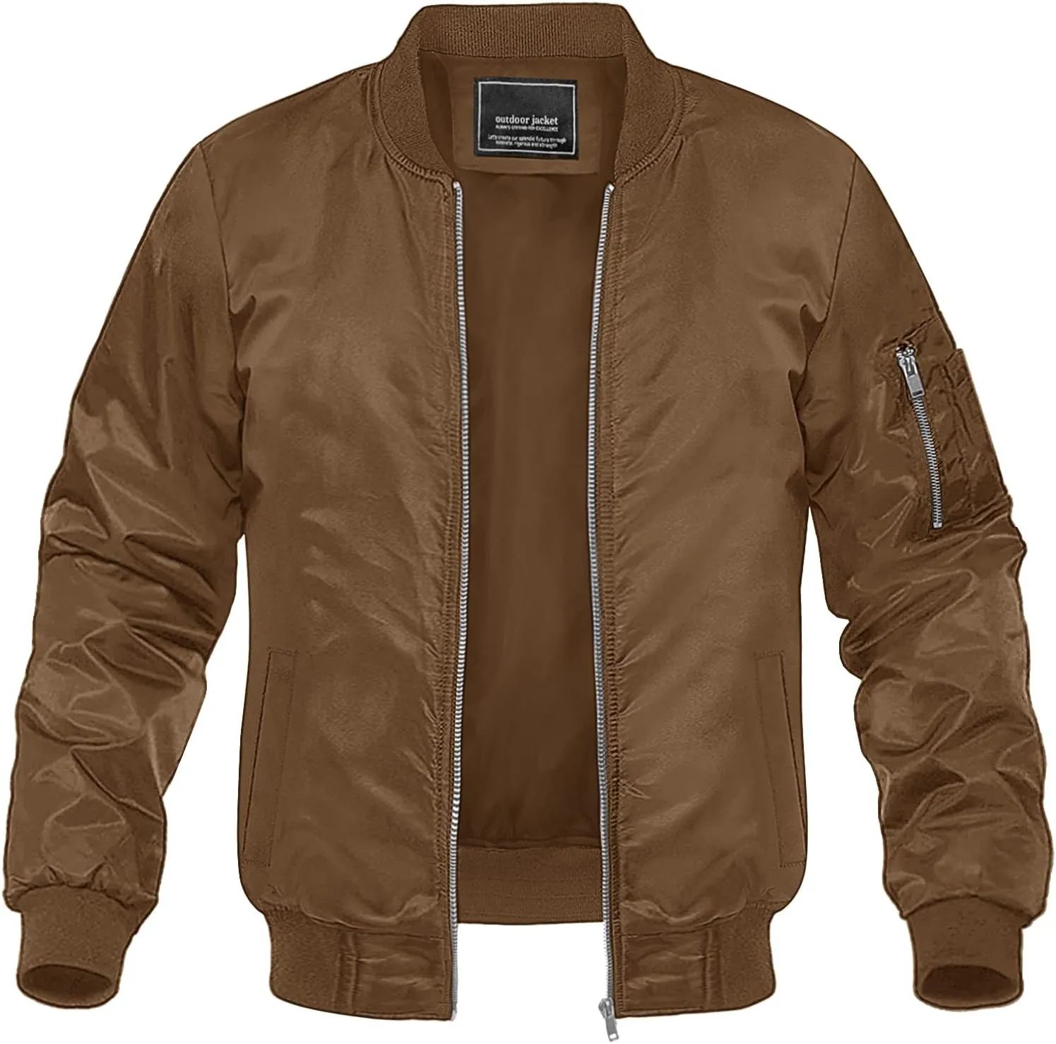 MAGNIVIT Men's Lightweight Bomber Jacket Windbreaker Casual Fall Spring Outdoor Coat