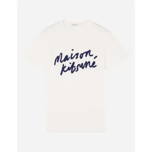 Men Handwriting Classic Tee-Shirt - Latte