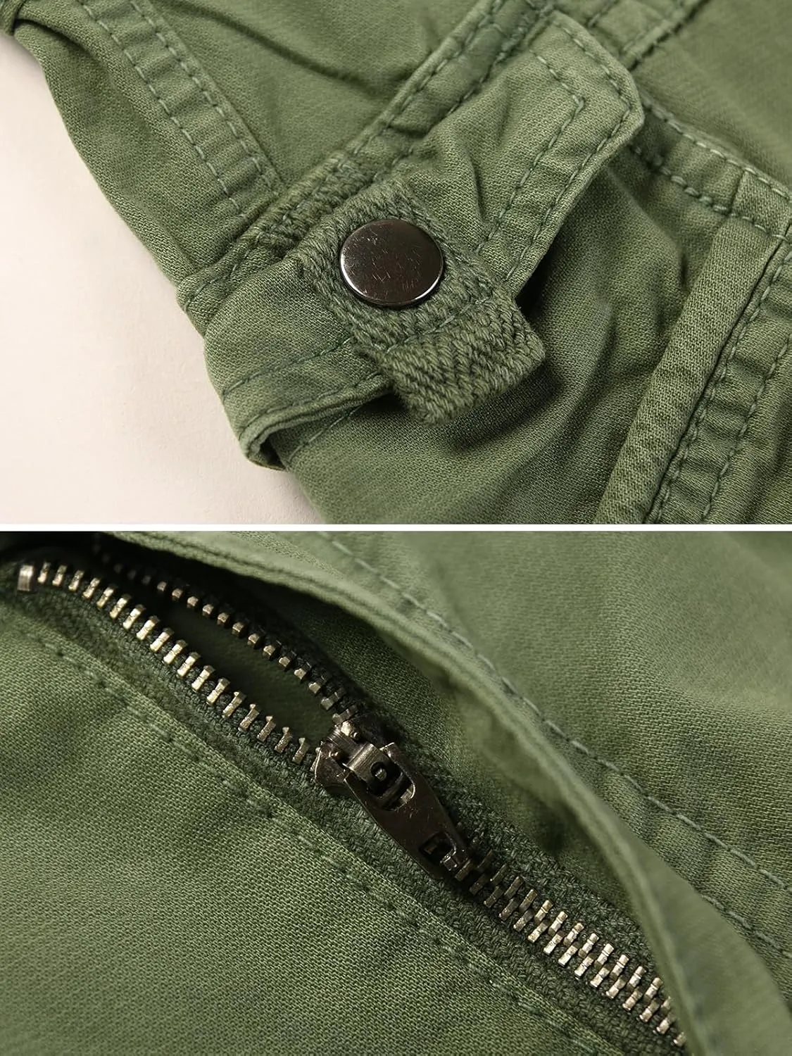 Men's Casual Cargo Cotton Relaxed Fit Tactical Outdoor Work Pants with Multi-Pockets