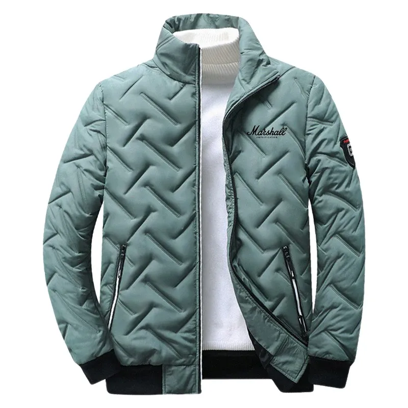 Men's Comfortable Lightweight Quilted Puffer Jacket with Zipper and Collar | Ideal for Autumn/Winter