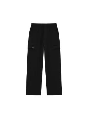 Mens DNA Double Jersey Cargo Trousers—black