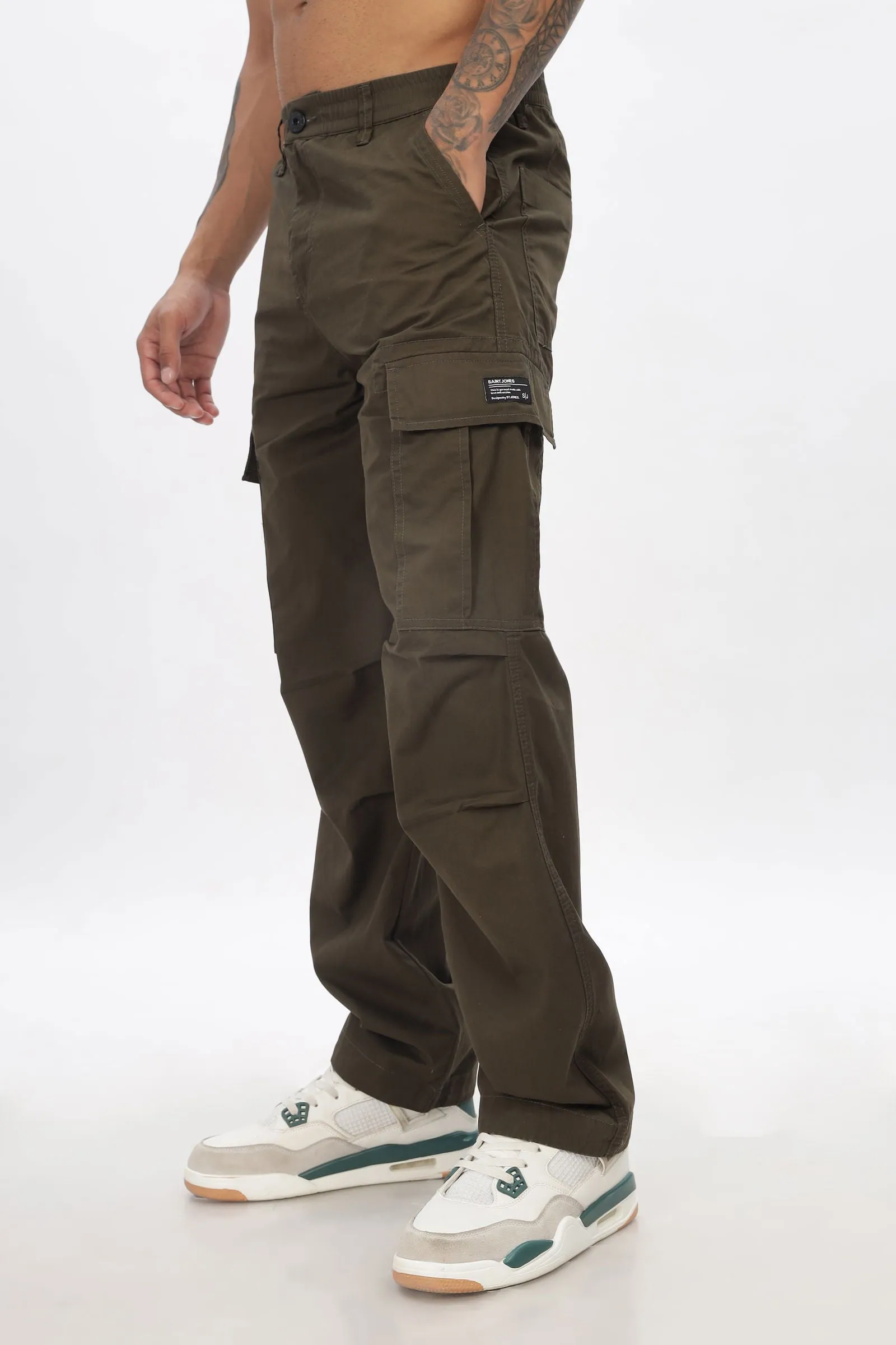 NEW GREEN BAGGY CARGO