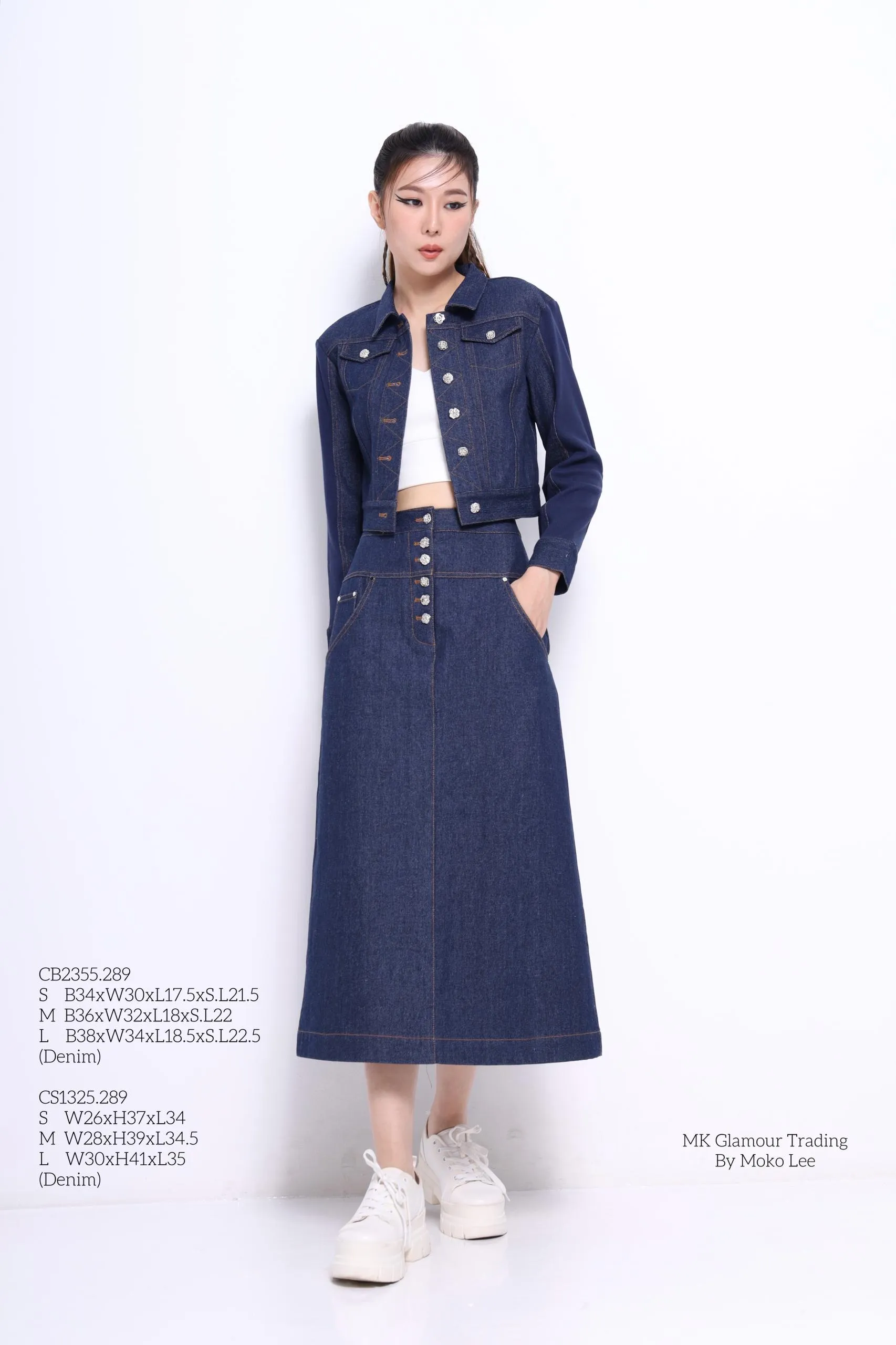 Nora Cropped Denim Jacket