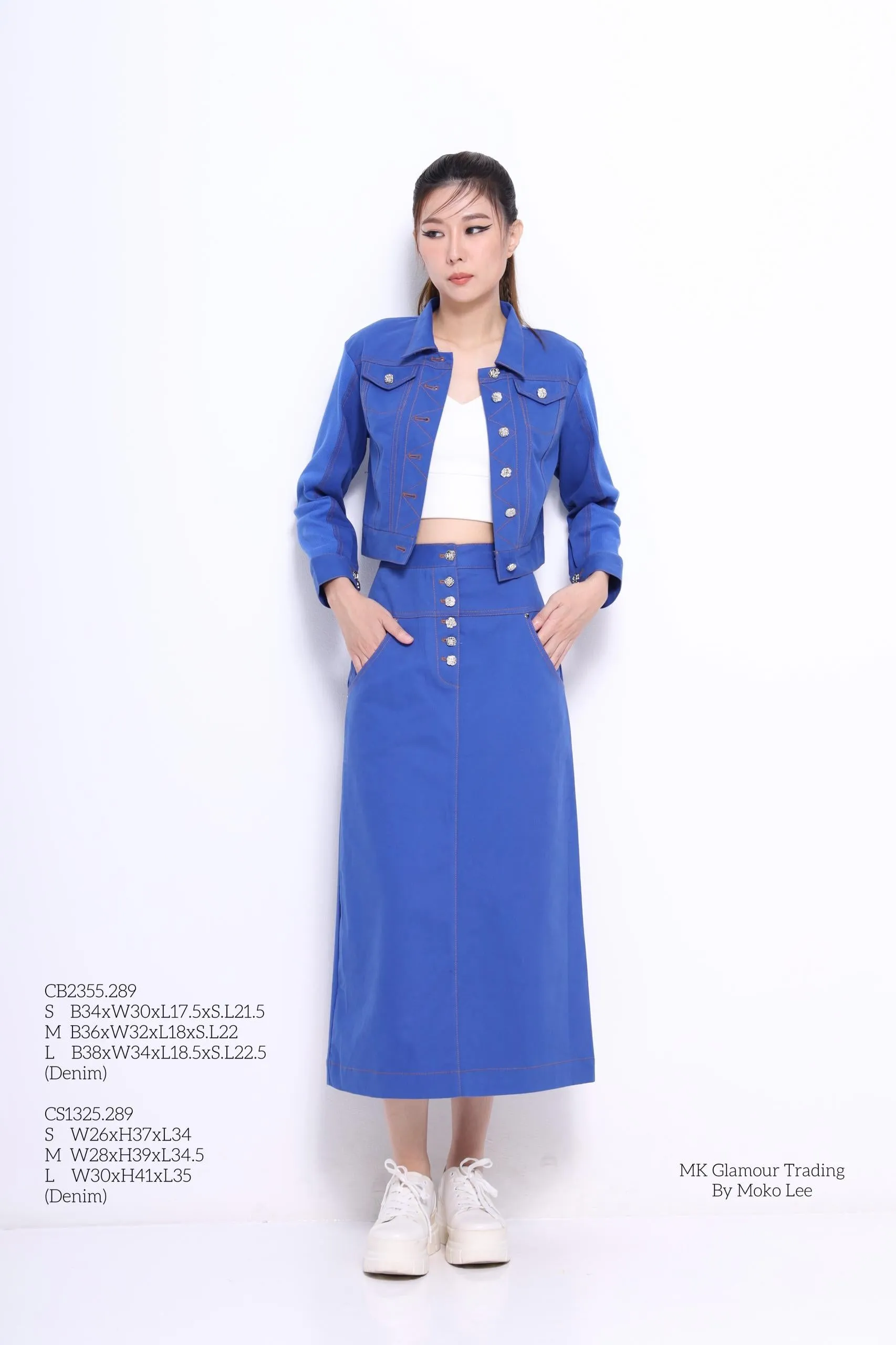 Nora Cropped Denim Jacket