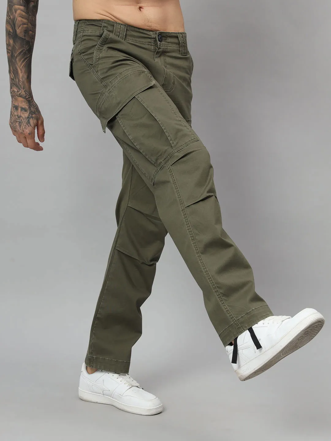 Olive vintage baggy cargo