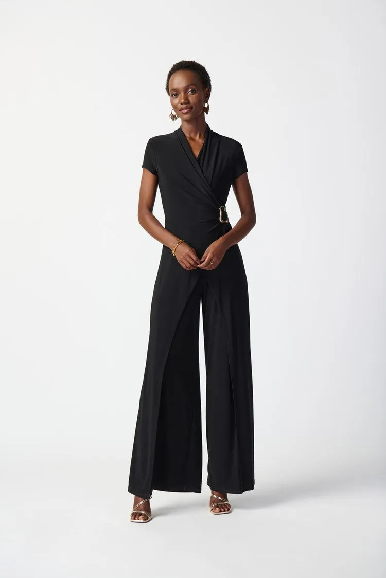 Ollie - Joseph Ribkoff Radiant Silky Knit Wide-Leg Jumpsuit
