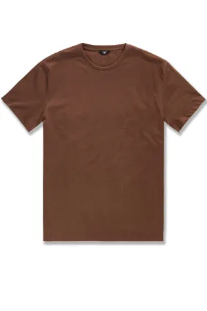 Premium Crewneck T-Shirt (Brown)
