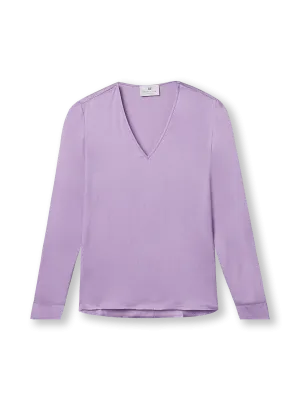 Satin Blouse | lila